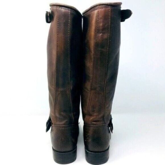 Frye veronica tall Leather riding boots 5.5B stone wash brown BoxÑ - Picture 3 of 7